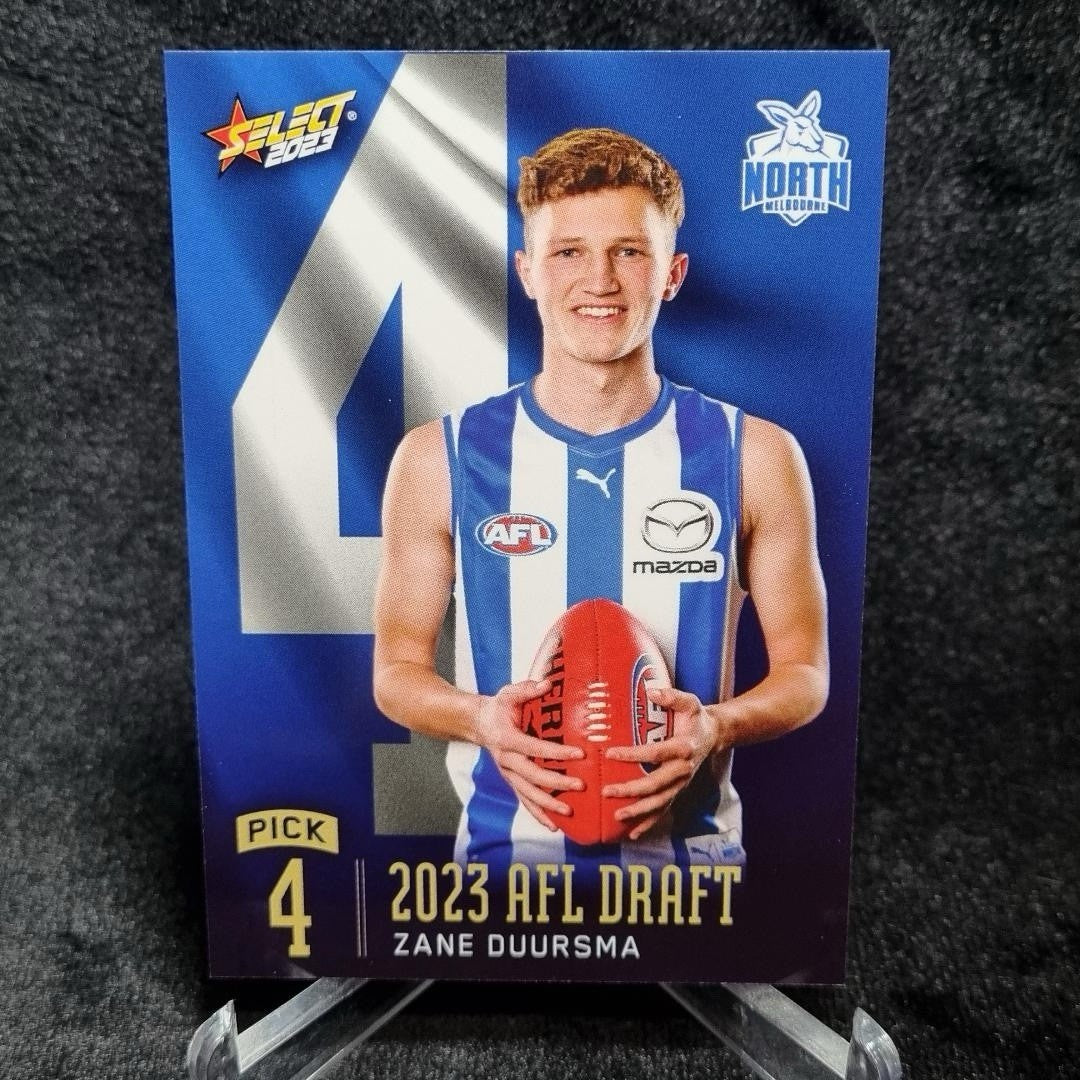 AFL 2023 Zane Duursma Draft Pick #4 /360 Select North Melbourne0