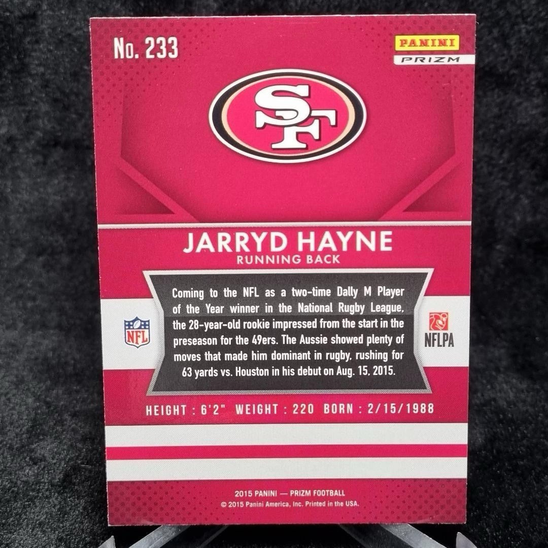NFL 2015 Panini Prizm Jarryd Hayne 49ers NRL Rookie Red RC #2331