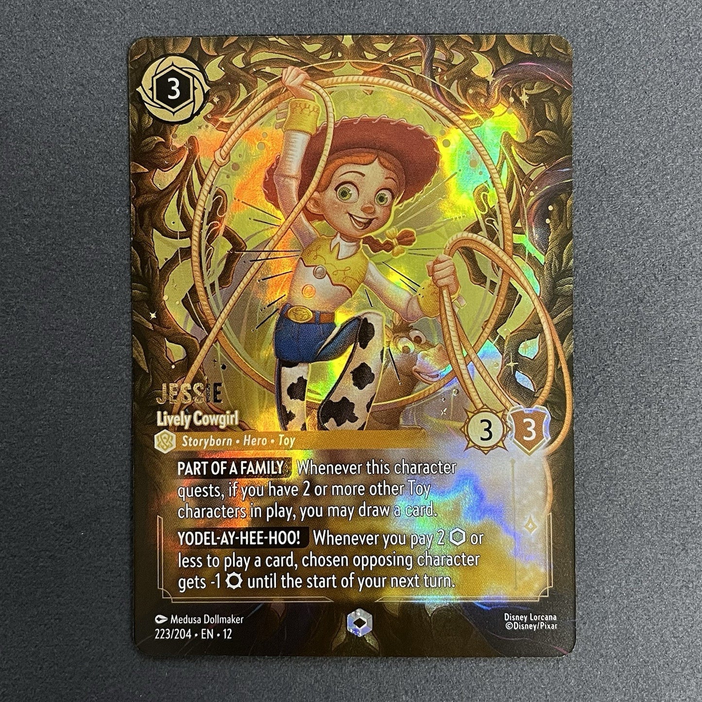 Disney Lorcana Wilds Unknown - Jessie - Lively Cowgirl 223/204 (Enchanted)0