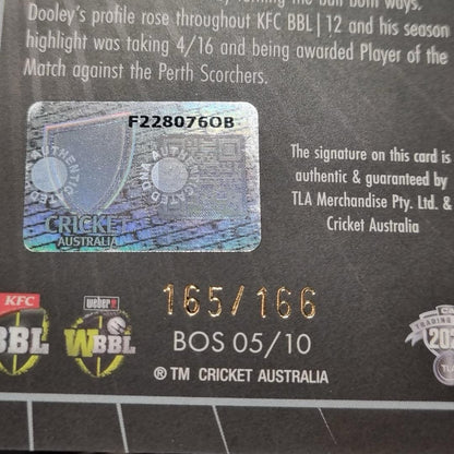 2023 Patrick Dooley CA Traders Cricket Breakaway On-Card Auto Signature - /1662