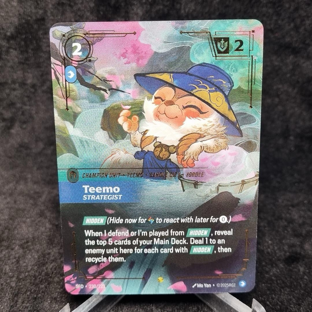 Riftbound: Teemo Strategist OVERNUMBERED SPIRITFORGED SFD 230/221 ENGLISH0