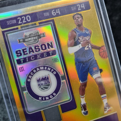 2018/19 NBA Buddy Hield Bundle Gold Contenders /10 & Case Hit SSP Status Panini5