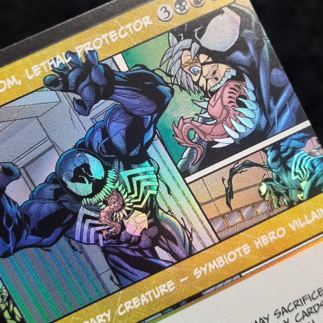 Magic The Gathering Eddie Brock FOIL Showcase Borderless Marvel Spider-Man3