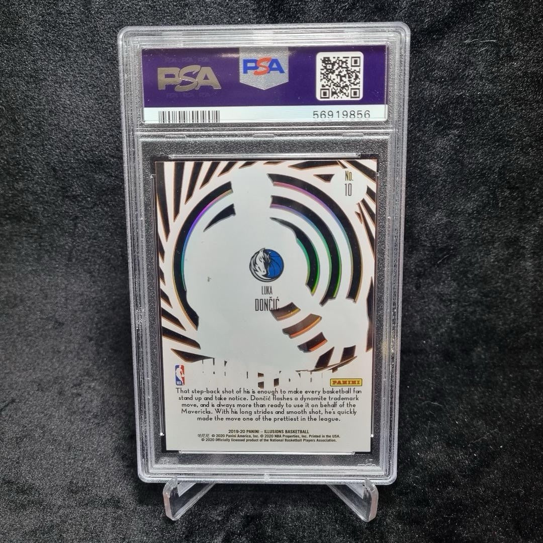 2019 NBA Luka Doncic Mystique Orange, Green & Blue PSA X 3 Bundle Panini3