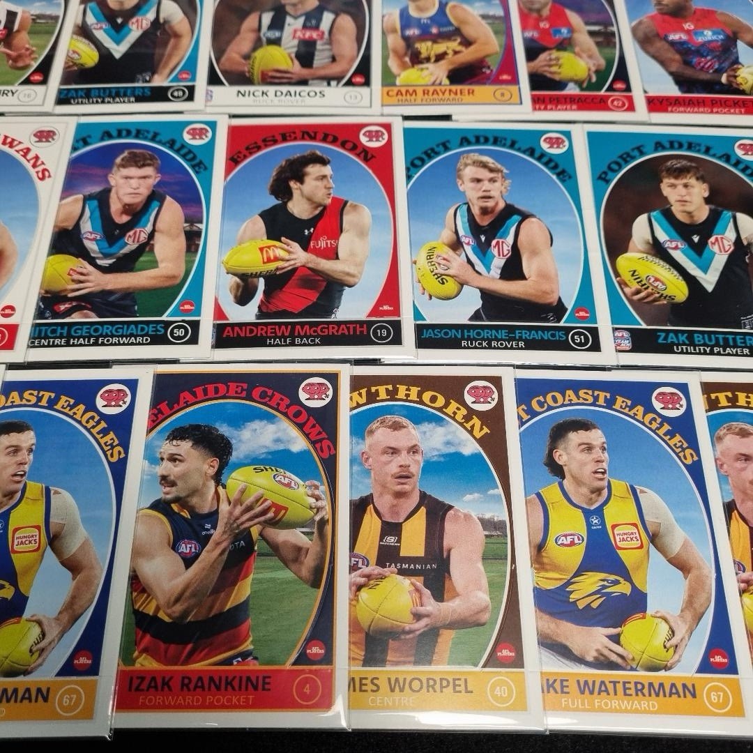 AFL 2025 Team Coach Vintage Series Big Card Lot X 30 Aussie Rules5