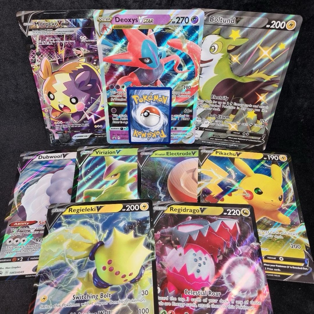 Pokémon JUMBO V CARD Lot X 12 English SWSH 20221