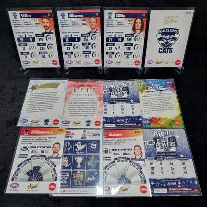 AFL Geelong Cats Insert/ Numbered Card Lot X 12 Trading Cards1