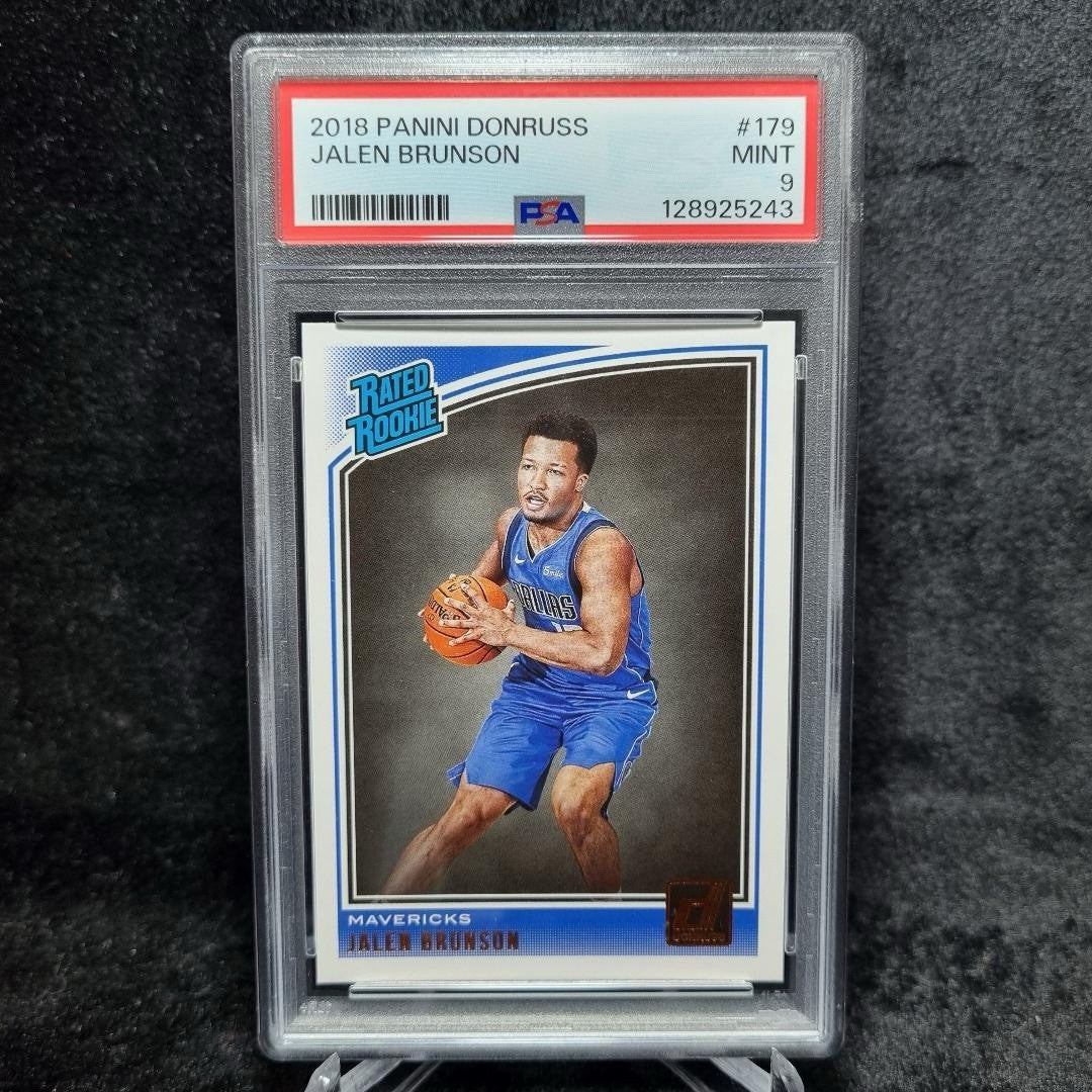 2018 PANINI DONRUSS JALEN BRUNSON ROOKIE RC #179 PSA 9 MINT0