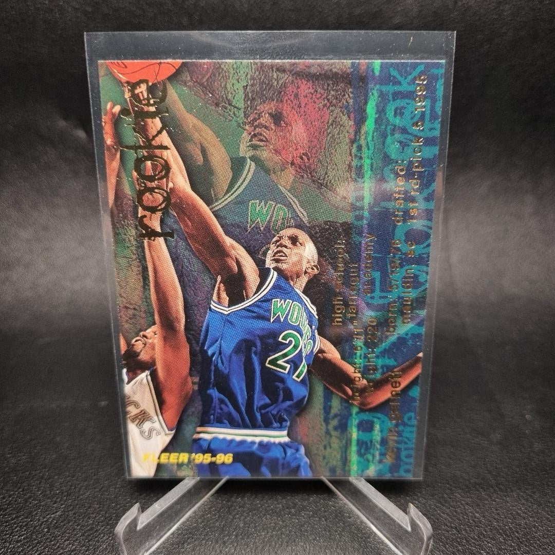 NBA Kevin Garnett Rookie And Game-Used Memorabilia Card Bundle X 2 1996-20062