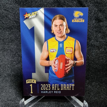 AFL 2023 Harley Reid Draft Pick #1 /757 Select West Coast Eagles0