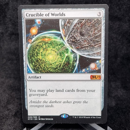 MTG Crucible Of Worlds Artifact M19/Core Set 2019 English0