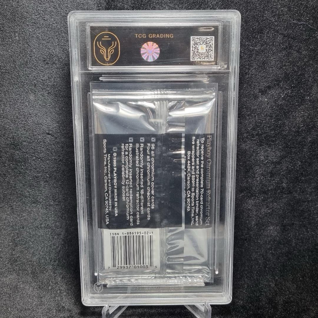 1995 Playboy Chromium Cover Cards Foil Pack 1st Edition TCG 8 Graded Pack1