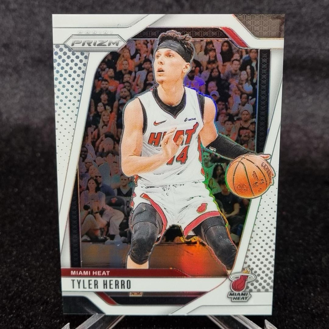 NBA 2024-25 Tyler Herro 1/175 Panini White Prizm #98 First Print Numbered0
