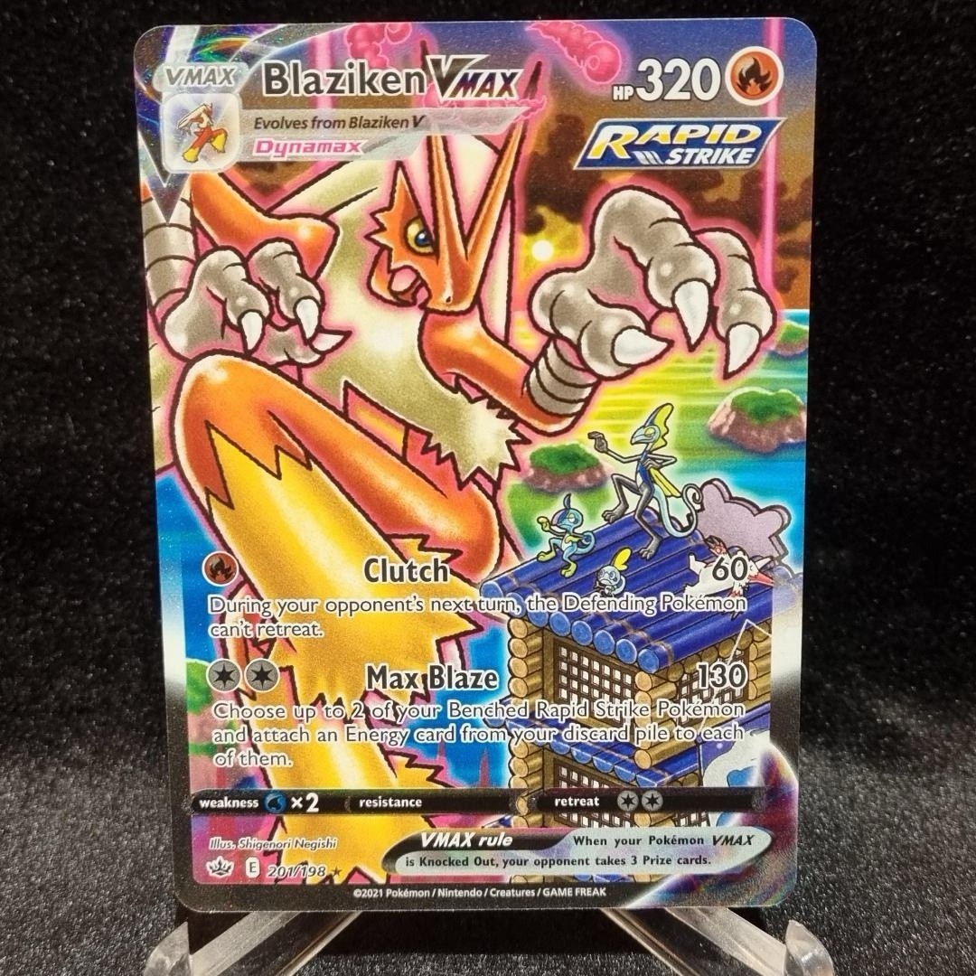 Blaziken VMAX (Alternate Art Secret) 201/198 Sword & Shield  Chilling Reign Holo0