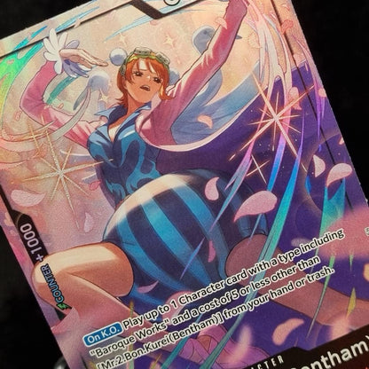 Mr.2.Bon.Kurei (Bentham) (Alternate Art) (OP14-091) - The Azure Sea's Seven Foil2