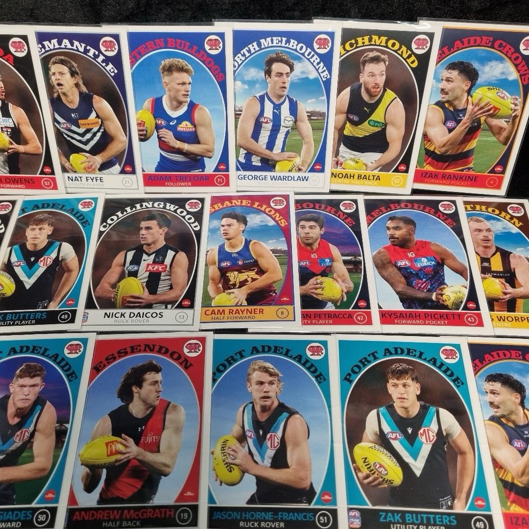 AFL 2025 Team Coach Vintage Series Big Card Lot X 30 Aussie Rules2