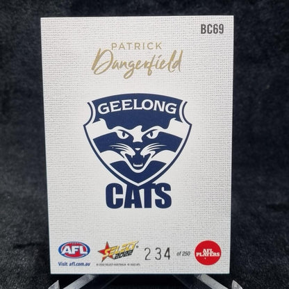 AFL Patrick Dangerfield Footy Stars Blank Canvas 2022 Geelong Cats BC69 /2501