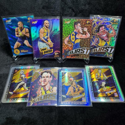 AFL West Coast Eagles Insert/ Numbered Card Lot X 8 Trading Cards0