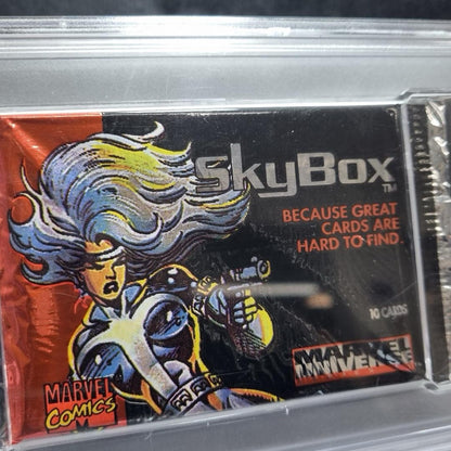 1993 Skybox Marvel Universe Foil Pack Silver Sable PSA 82