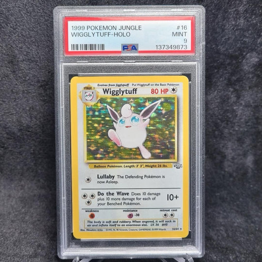 Pokemon Wigglytuff Holo PSA 9 Jungle #16 Vintage WOTC Unlimited TCG English0