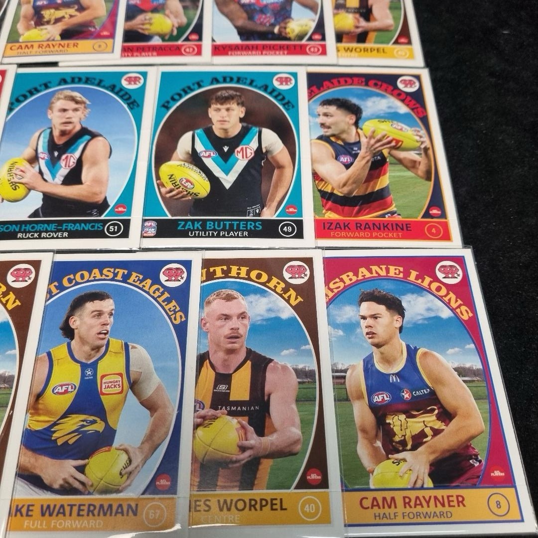 AFL 2025 Team Coach Vintage Series Big Card Lot X 30 Aussie Rules6