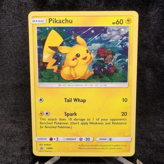 Pokémon Pikachu Holo SM86 Black Star Promo TCG Card English 20170