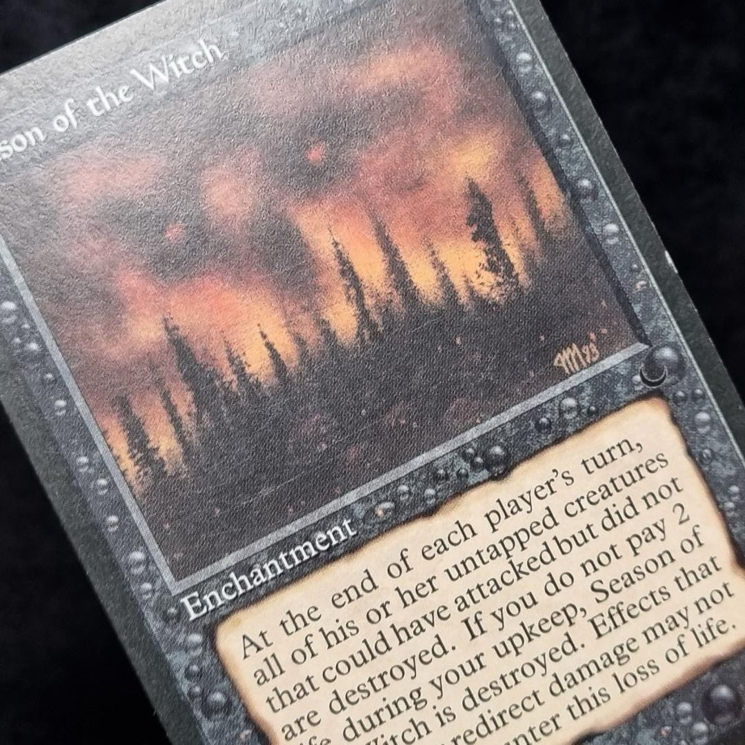 Magic The Gathering: Season Of The Witch Black Card MTG TCG English 19942
