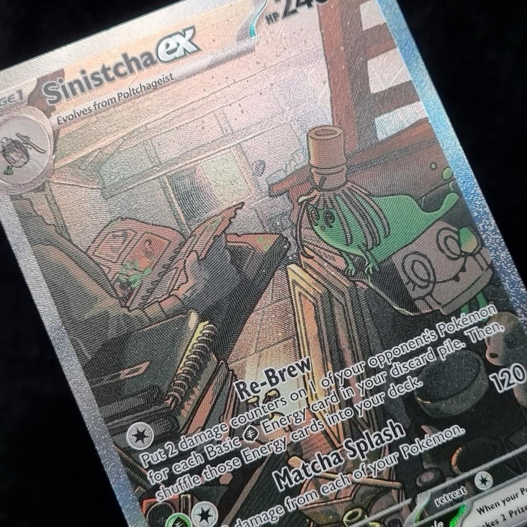 Pokémon Sinistcha Ex 210/167 Twilight Masquerade SIR TCG English 20242