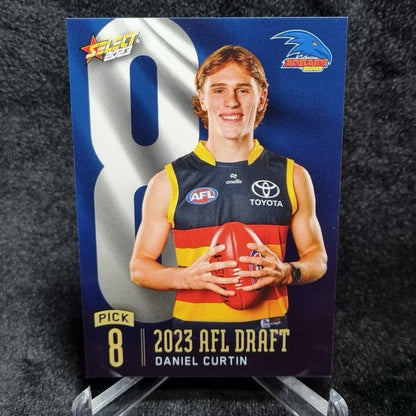 AFL 2023 Daniel Curtin Draft Pick #8 /364 Select Adelaide Crows0