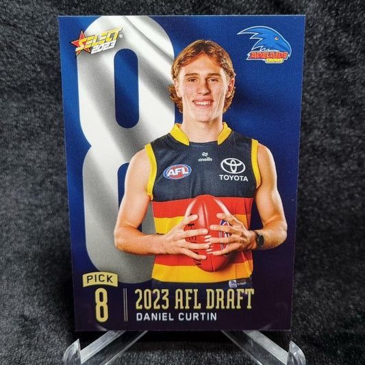 AFL 2023 Daniel Curtin Draft Pick #8 /364 Select Adelaide Crows0
