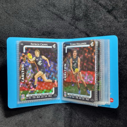AFL 2025 Pocket Album Carlton Blues Ft Patrick Cripps Cards Team Coach Game Card1