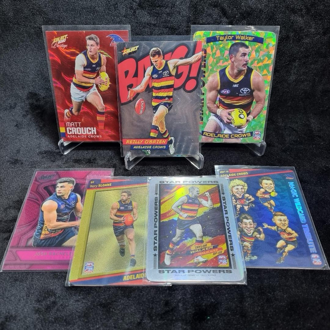 AFL Adelaide Crows Insert/ Numbered Card Lot X 7 Trading Cards0