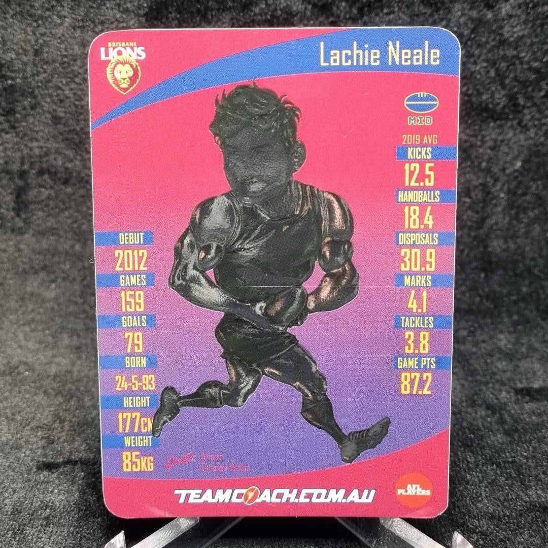 AFL Lachie Neale Star Wild Card Team Coach 2020 SW-02 Brisbane Lions Football1