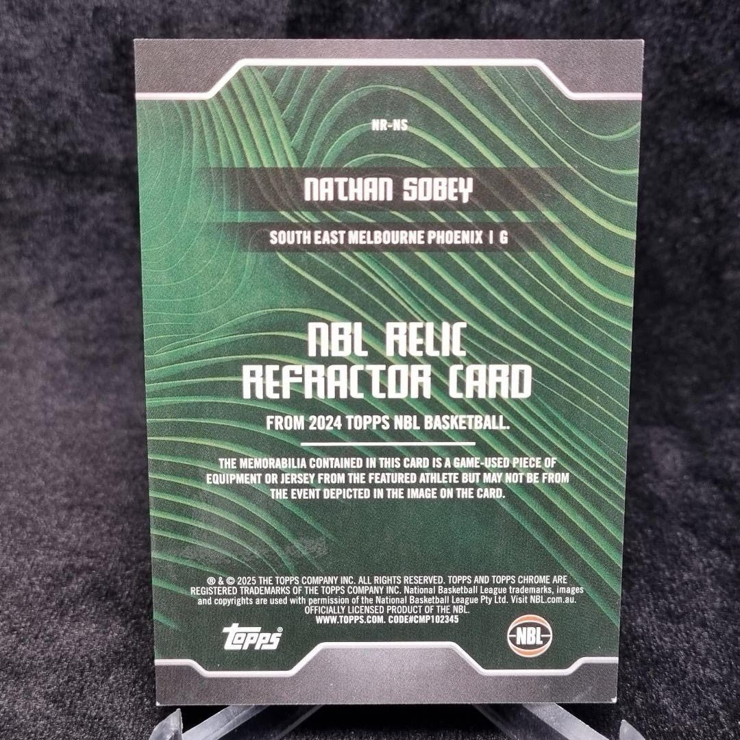 NBL Nathan Sobey Tops Chrome Game-used Memorabilia SE Melbourne Phoenix 20251