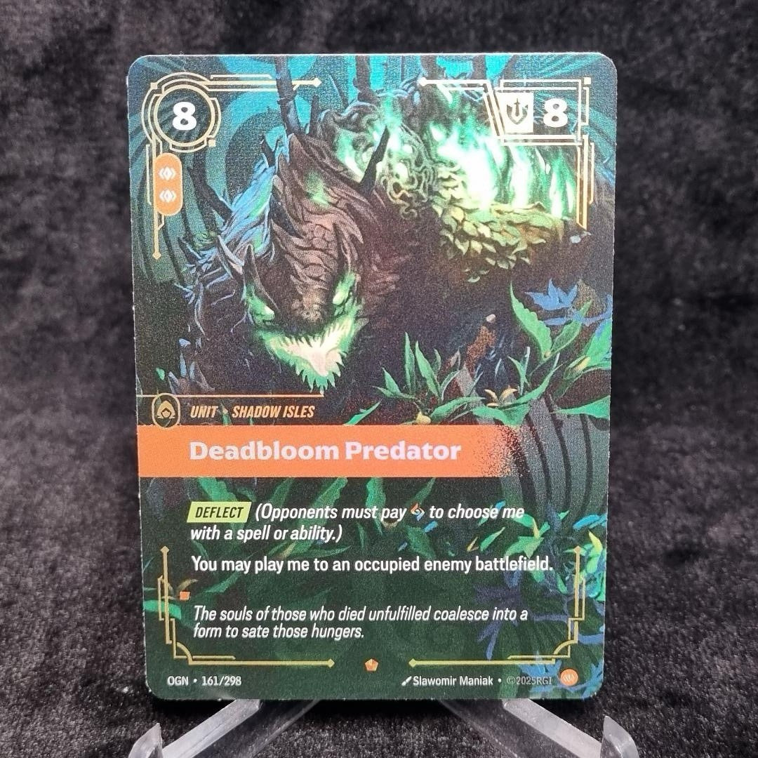 Riftbound Deadbloom Predator 161/298 League of Legends Origins Foil English TCG0