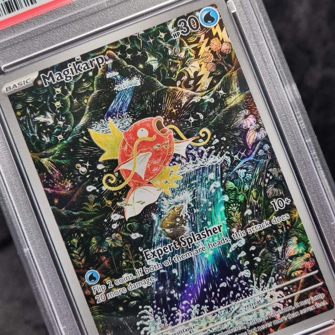 Pokémon Magikarp 203/193 Illustration Rare PSA 9 Paldea Evolved TCG English2