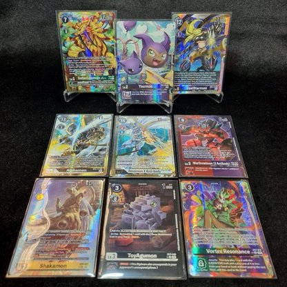Digimon TCG Rare/ Super Rare bundle x 9 Cards English 20250