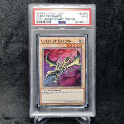 Yu-Gi-Oh! LOB 25th Anniversary Edition Curse of Dragon #EN066 PSA 9 MINT 20230