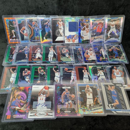 NBA New York Knicks MASSIVE Numbered/Rookie/Auto/Insert Card Lot X 31 1997-20250