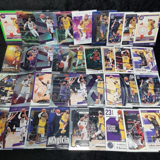 NBA LeBron James Card Lot X 36 Insert/Base Lakers & Cavs 2018-2025 Basketball0