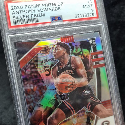 NBA 2020 Anthony Edwards Rookie Silver Draft Picks PRIZM #1 Panini PSA 92