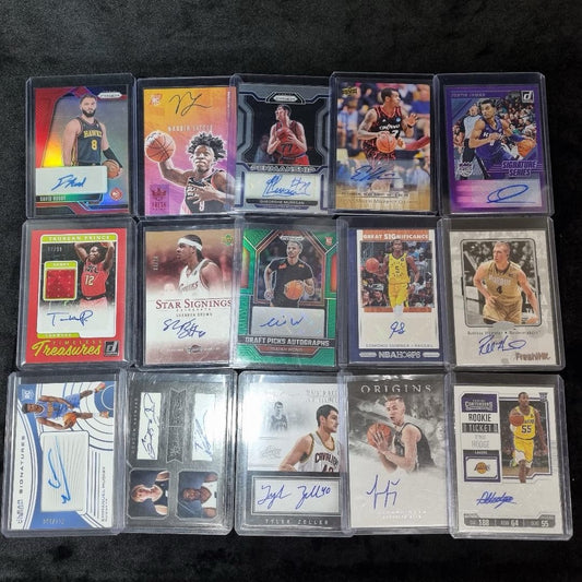 NBA Autograph/ Numbered/ Patch/ Rookie Card Lot X 15 2007-20250