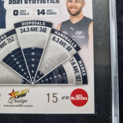 AFL Sam Docherty 2022 Green /60 SGC 10 Carlton Blues2