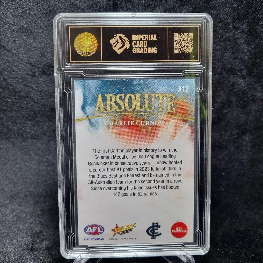 AFL Charlie Curnow /70 2024 Absolute ICG 8 Carlton Blues1