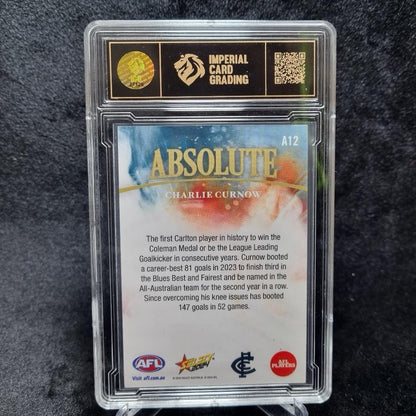 AFL Charlie Curnow /70 2024 Absolute ICG 8 Carlton Blues1