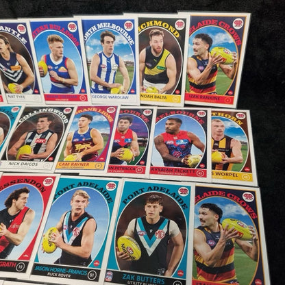 AFL 2025 Team Coach Vintage Series Big Card Lot X 30 Aussie Rules3