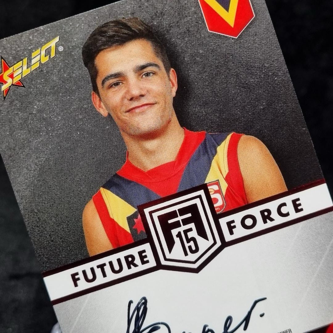 AFL Select 2015 Future Force RILEY BONNER Draft Pick Signature Red /200 #82