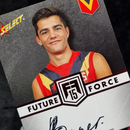 AFL Select 2015 Future Force RILEY BONNER Draft Pick Signature Red /200 #82