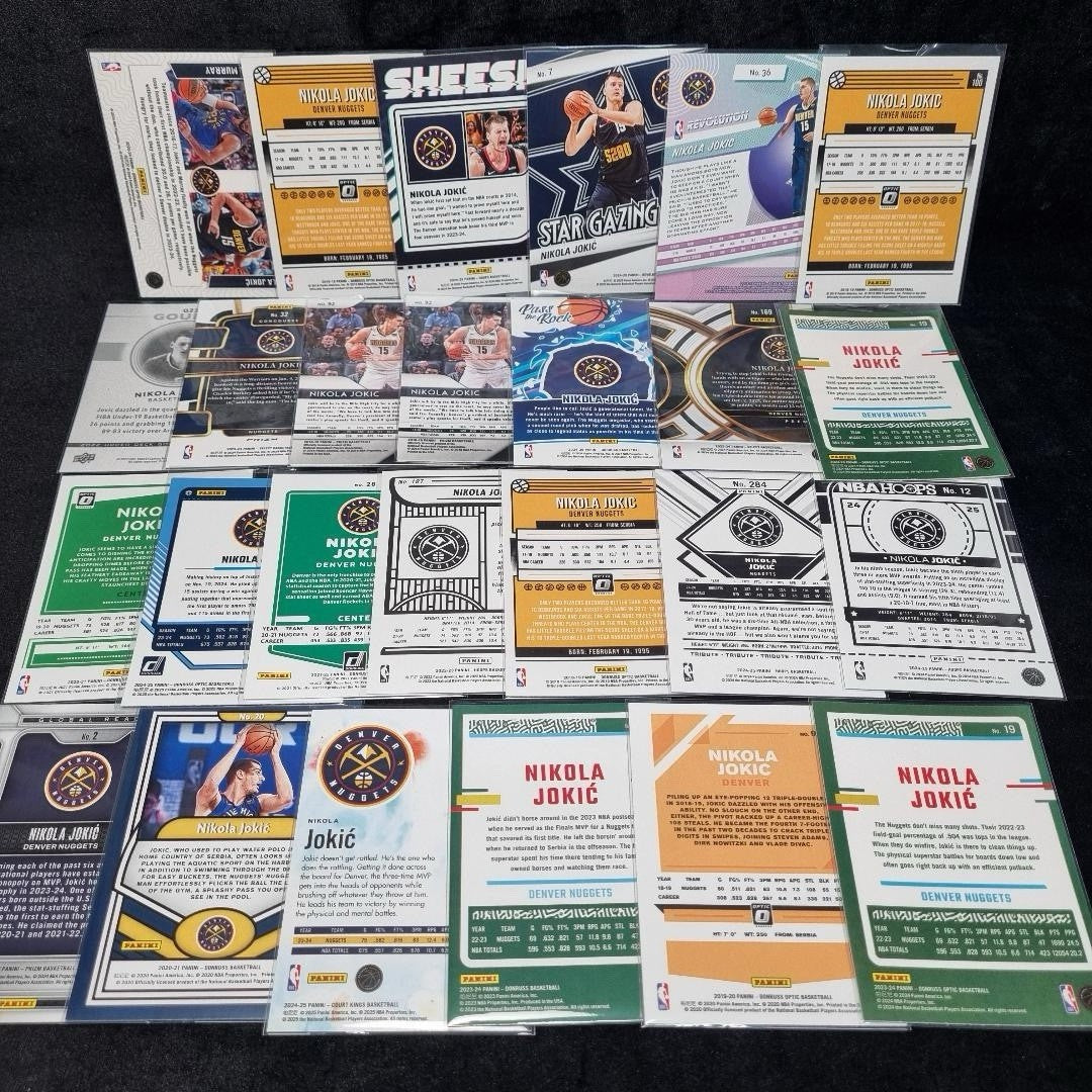 NBA Nikola Jokic Bulk Card Lot X 26 Insert/ Base 2018-2025 Denver Nuggets1