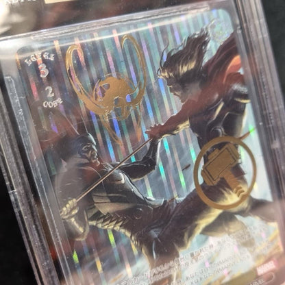 Thor Vs Loki GOLD STAMP Foil BGS 9.5 Marvel MAR/SE40-007 SP Japanese2
